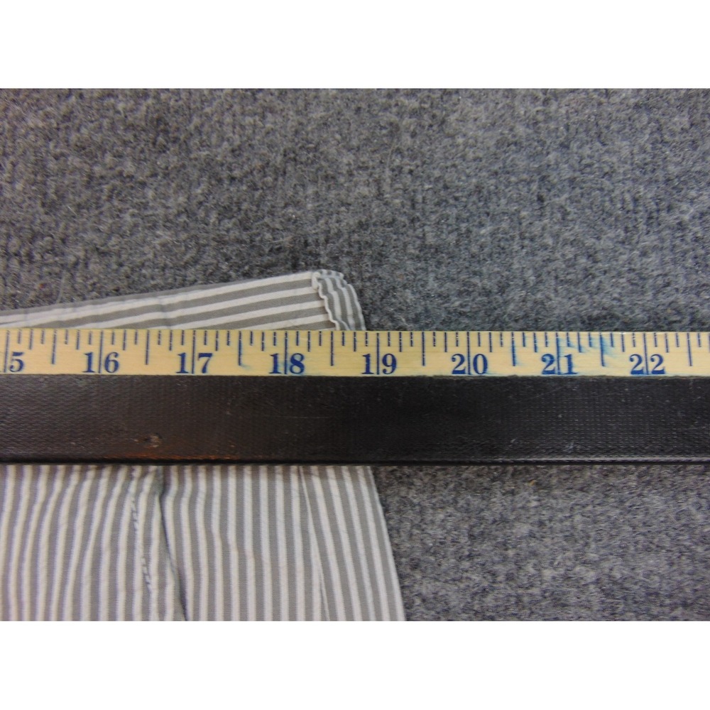 Broletto‎ Shorts Mens 36 Seersucker Gray White Striped Preppy Coastal Summer - Picture 4 of 9